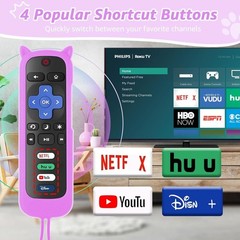(Pack of 2) Replacement Remote Control for Roku TV with Soft Protective Silicone