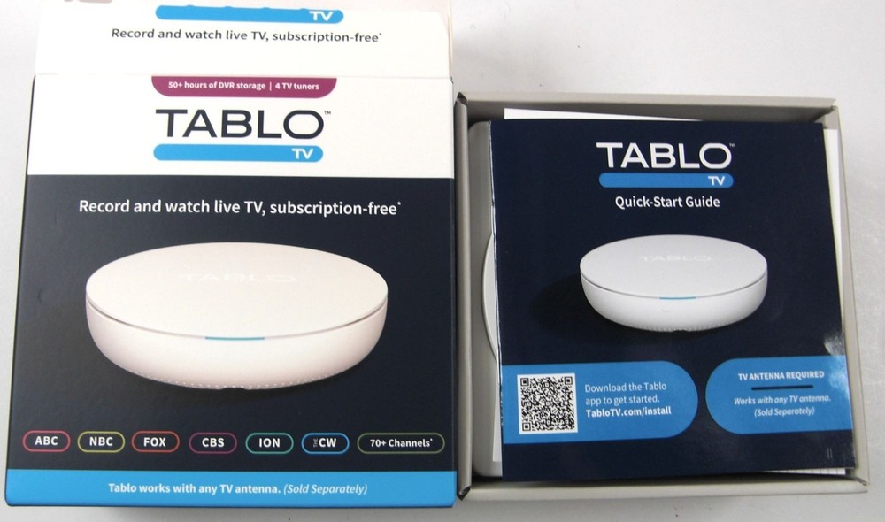Tablo TV 4th Gen 4-Tuner Over-The-Air (OTA) DVR For TV Recording