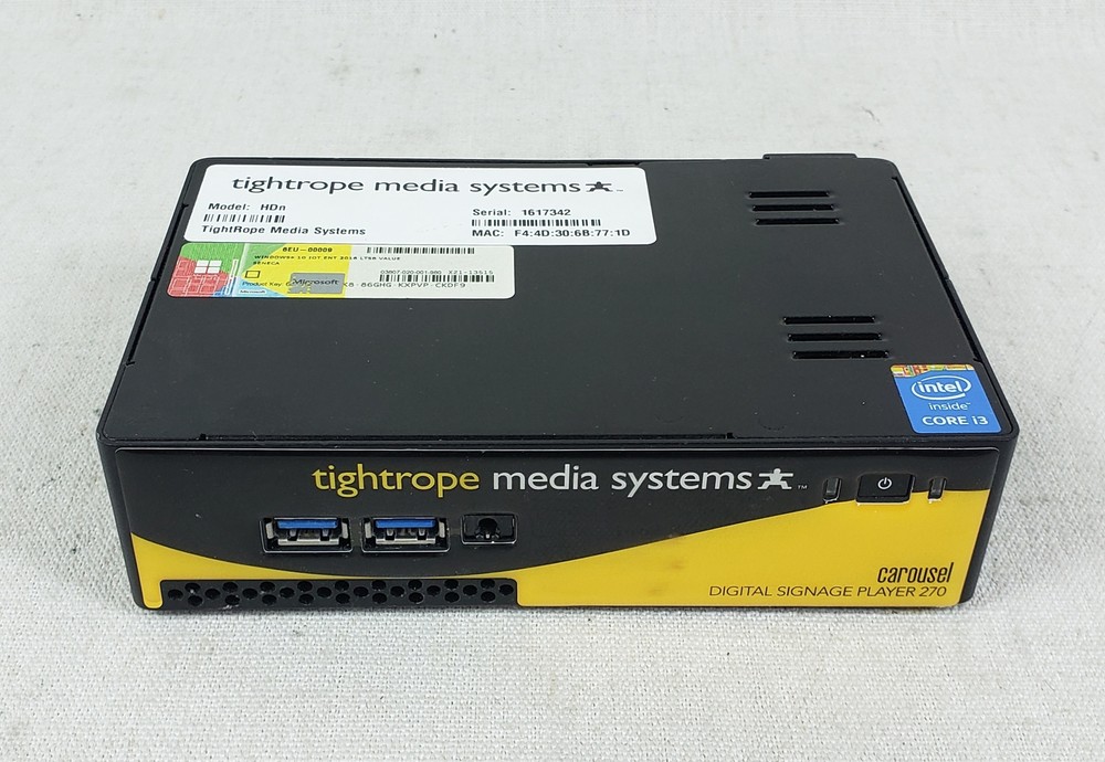 Tightrope Carousel 270 Digital Signage Media Player CAR-270