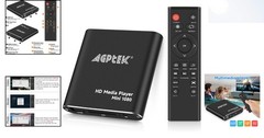 Compact HDMI Media Player – Black 1080p HDTV Player with USB Recording Feature