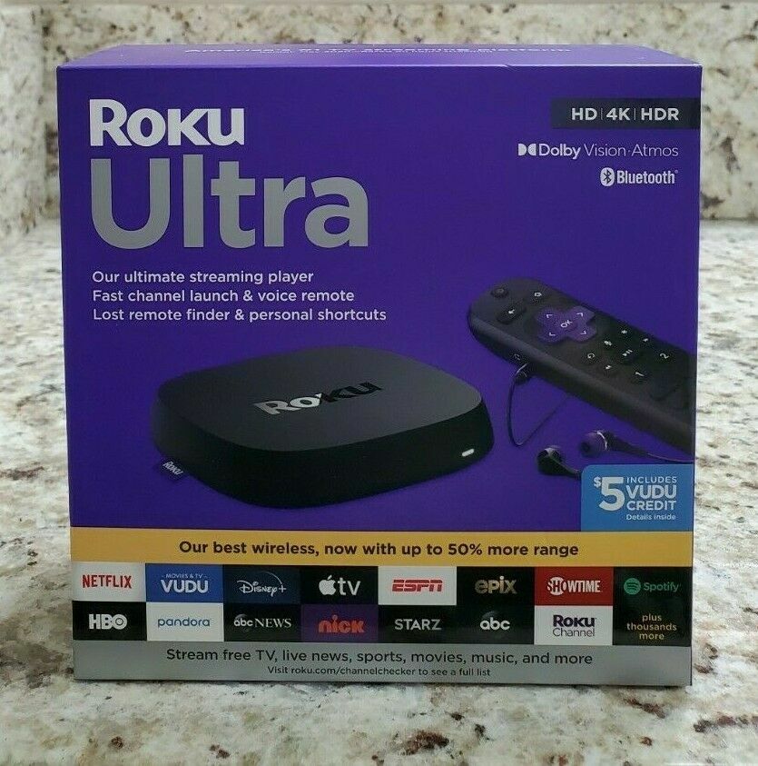 ROKU ULTRA 4K UHD Media Player Dolby Vision Atmos 4800R – Sealed NEW