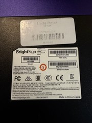 BrightSign XT4 MODEL XT1144 Series Expanded I/O Network Media Player