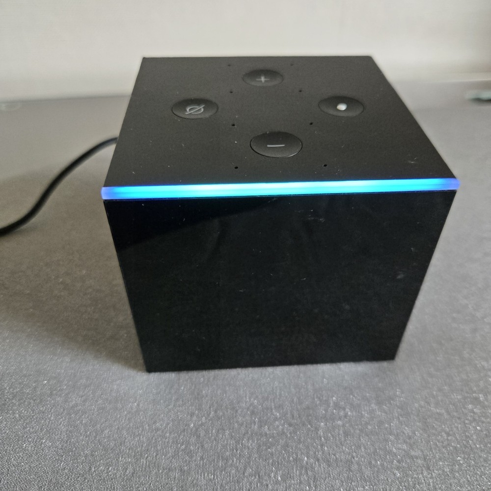 Amazon Fire TV Cube 1st Gen Streaming Player w/ Alexa OEM Power Adapter Tested