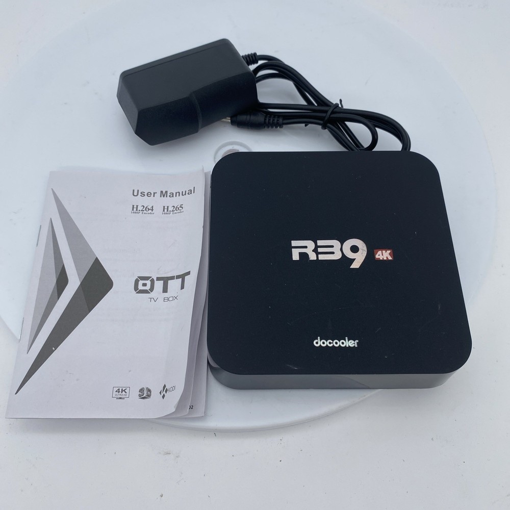 GUC OTT RB9 4K TV Box H.264 H.265 (No remote) 4xCPU 4xGPU TESTED WORKING