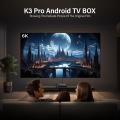 We2USat K3 PRO Android 10.0 TV Box, 6K Ultra HD Streaming Device Bluetooth 5.0