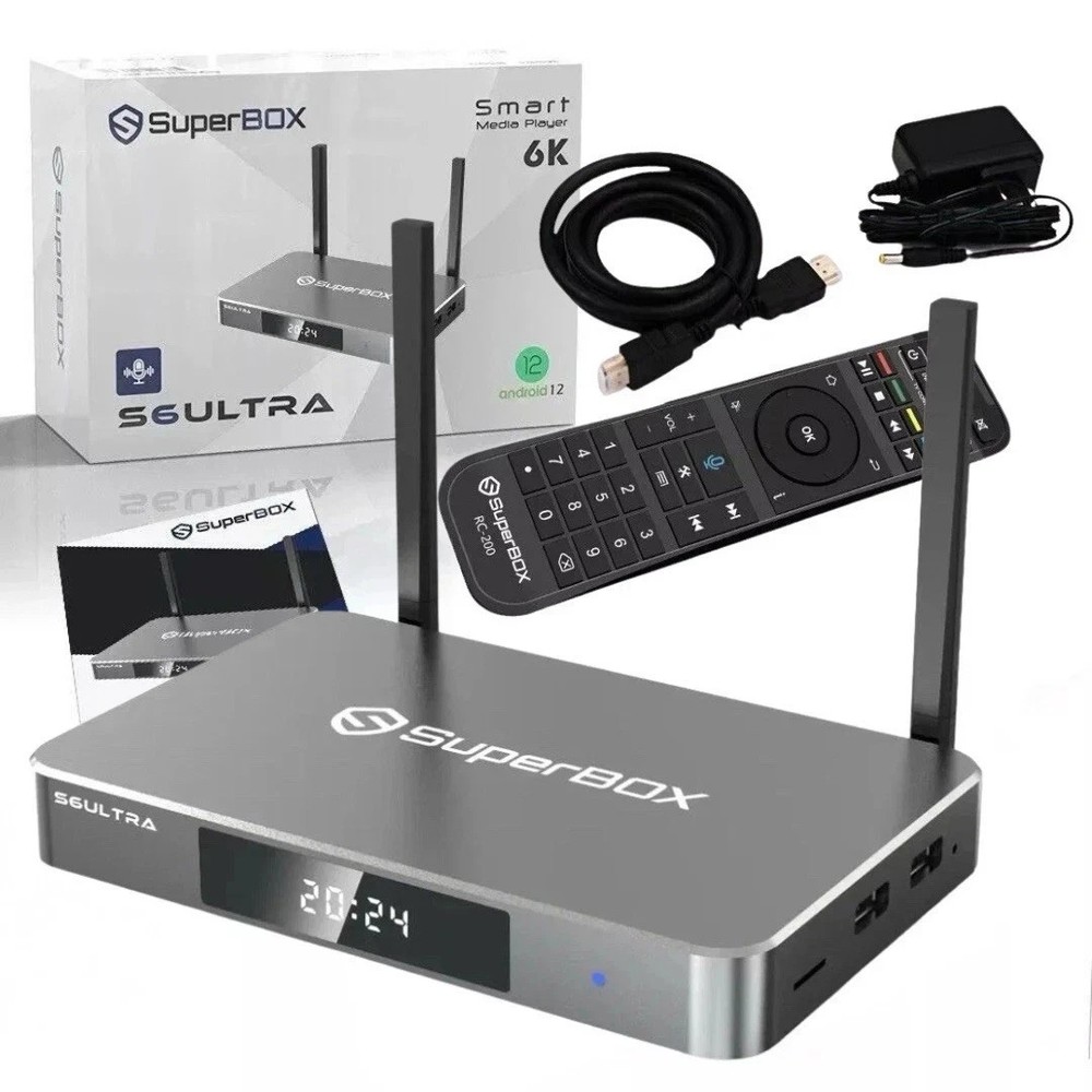 20 Units Of SUPERBOX S6 Ultra Streaming Player – Full Case – Make us an offfer!