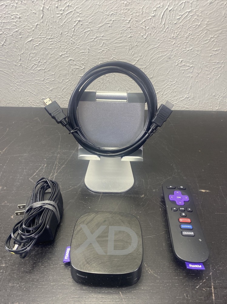 Roku 2 XD Model 3050X With Remote Power Supply & HDMI Cable