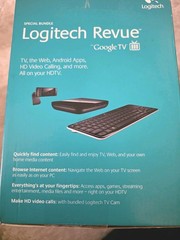 Logitech Revue Google tv special bundle keyboard controller tv cam companion box