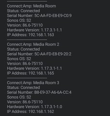 Sonos Connect:Amp Digital Music Streamer Gen 2 S2 App Only Tested Free Shipping