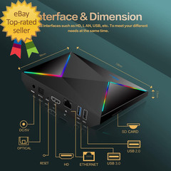 Android TV Box 14.0 R69PLUS 4GB RAM 32GB ROM Android 14 Box Cpu Allwinner