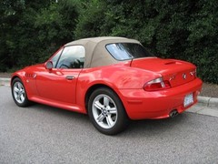 BMW Z3 or M ROADSTER TINTED, CONVERTIBLE PLASTIC REAR WINDOW OVER 350 SOLD