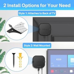 Universal Metal Streaming Device Holder for Roku – Wall Mount with Remote Holder