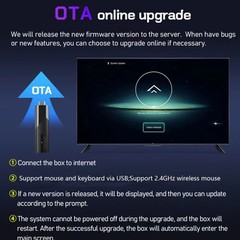 M98-Y10 Allwinner H618 Quad-Core ARM Cortex A53 6K HD Android TV Stick, 2GB+16G