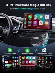 4-in-1 Wireless CarPlay Adapter for Streaming Netflix/YouTube/TikTok/TF Card, 20