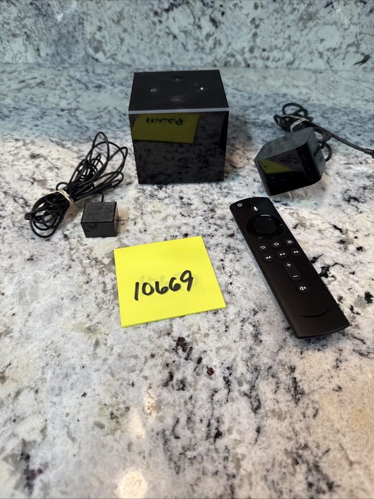 Amazon 4K Fire TV Cube with Alexa 1st Generation (Model EX69VW) Includes Remote