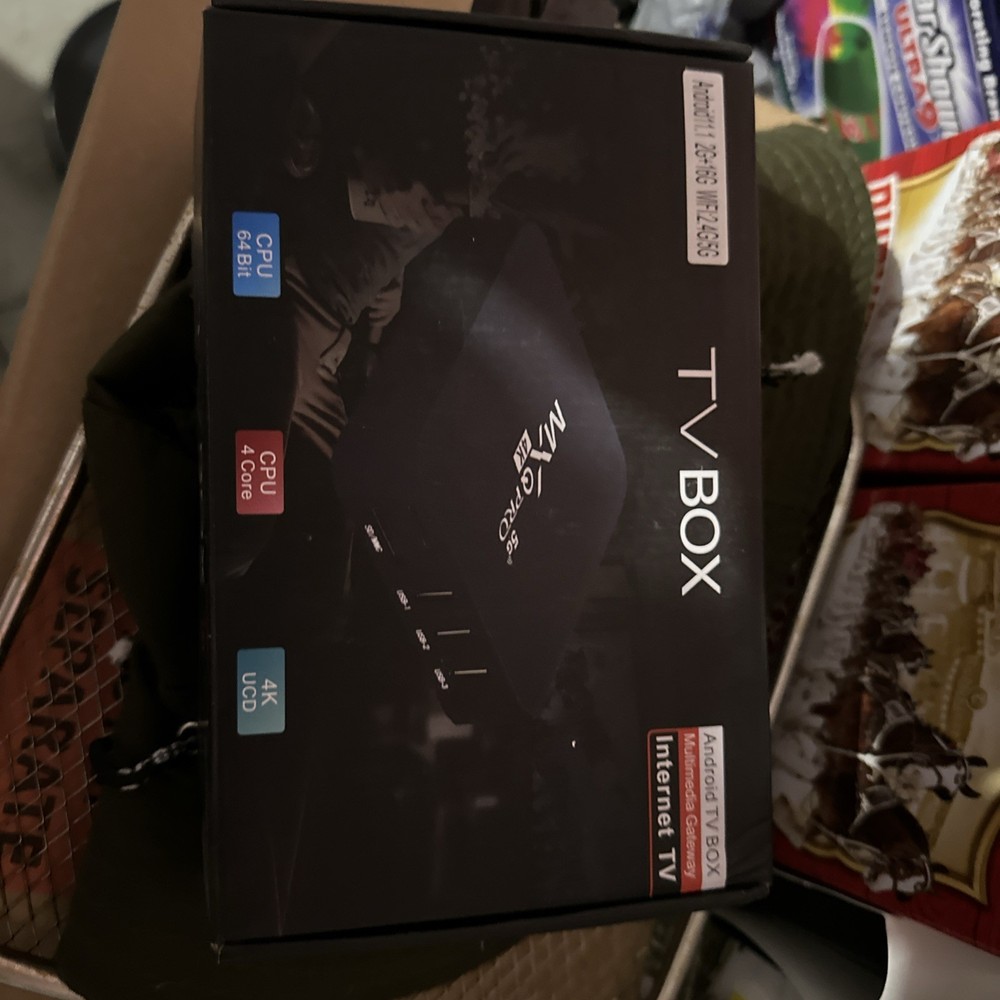 MXQ Pro 4K Smart TV Box – Black (Brand New) Android 14.0 2G+16G WiFi 2.4G/5GtBT