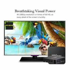 Android 7.1 Smart TV BOX S905W Quad-Core 2GB+16GB Wi-Fi Support 4K Media Player