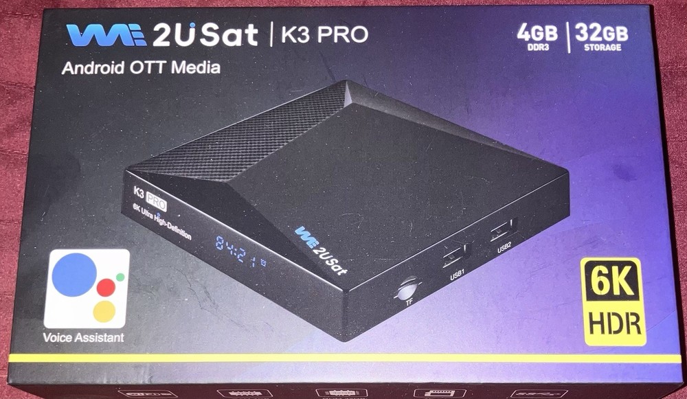 WE2USAT K3 PRO 6K Smart TV Box US
