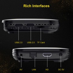 Android 12 HK1 H8S TV Box 4GB RAM 64GB ROM H618 Quad Core CPU 8K 100M BT4 wifi