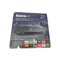 Roku 4 4400X HD & 4K UHD Streaming Media Player – Black