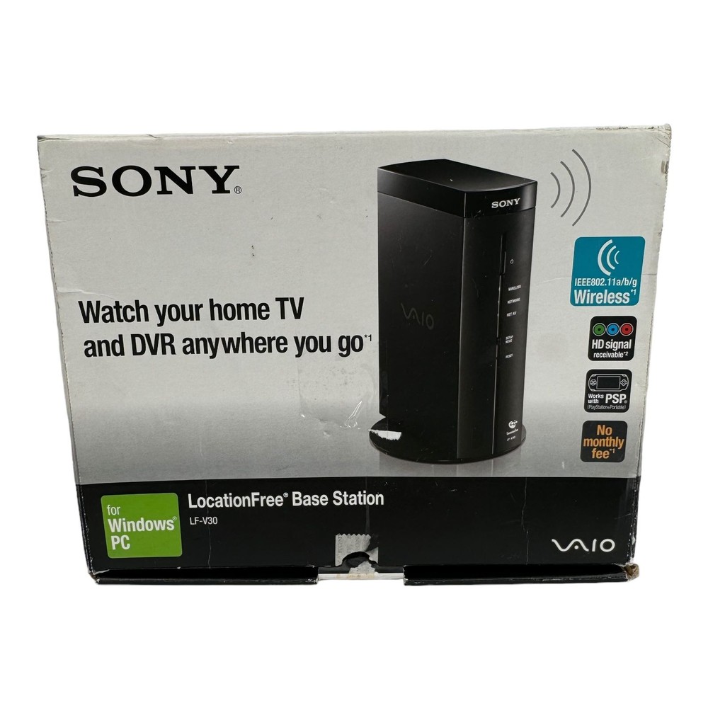 Sony Vaio LocationFree Base Station LF-V30 For Windows PC w/Remote