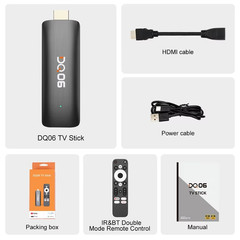 DQ06 ATV Mini TV Stick Android12 Allwinner H618 Quad Core Cortex A53 Support 8K