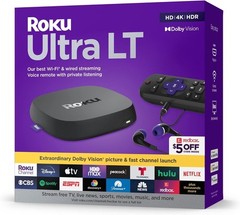 Roku Ultra LT (2023) HD/4K/HDR Dolby Vision Quad-Core Streaming Player