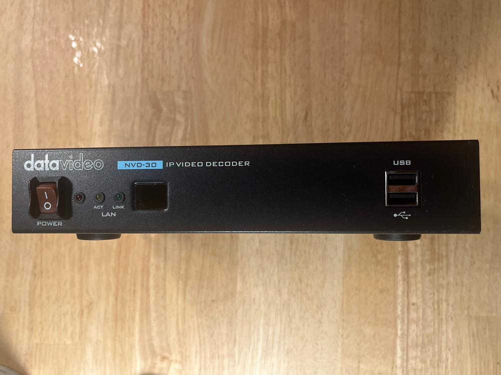 Datavideo NVD-30 IP Video Decoder with HDMI & Audio Output