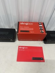 Sling Media Slingbo M1 Digital HD Media Streamer Lot Of 2 Power tested Read!