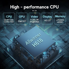 DQ06 ATV Mini TV Stick Android12 Allwinner H618 Quad Core Cortex A53 Support 8K